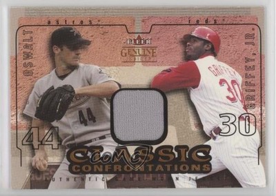 2004 Fleer Genuine Insider Jersey /400 Roy Oswalt Ken Griffey Jr #CC-RO HOF 4f5