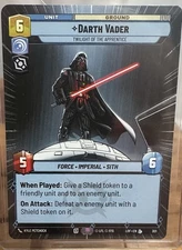 STAR WARS UNLIMITED LEGENDS OF THE FORCE HYPERSPACE LEGENDARY #301 DARTH VADER