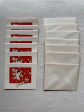 Vintage 80s Demi Note Cards Holiday Greetings Christmas Box of 7 w/ envelopes