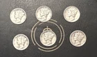 [Lot of 5] Mercury Dimes 1916-1945 90% Silver CHOOSE HOW MANY LOTS OF 5 COINS!