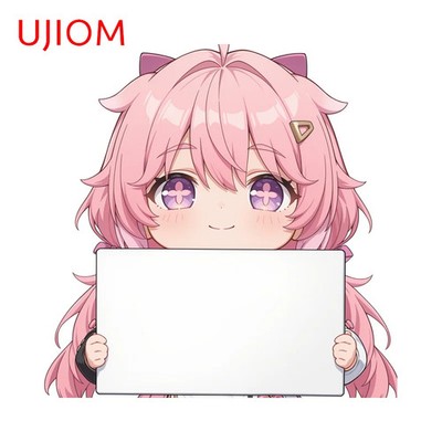 UJIOM For Wuthering Waves Waifus Wall Stickers Cute Sign Holding Style Custom