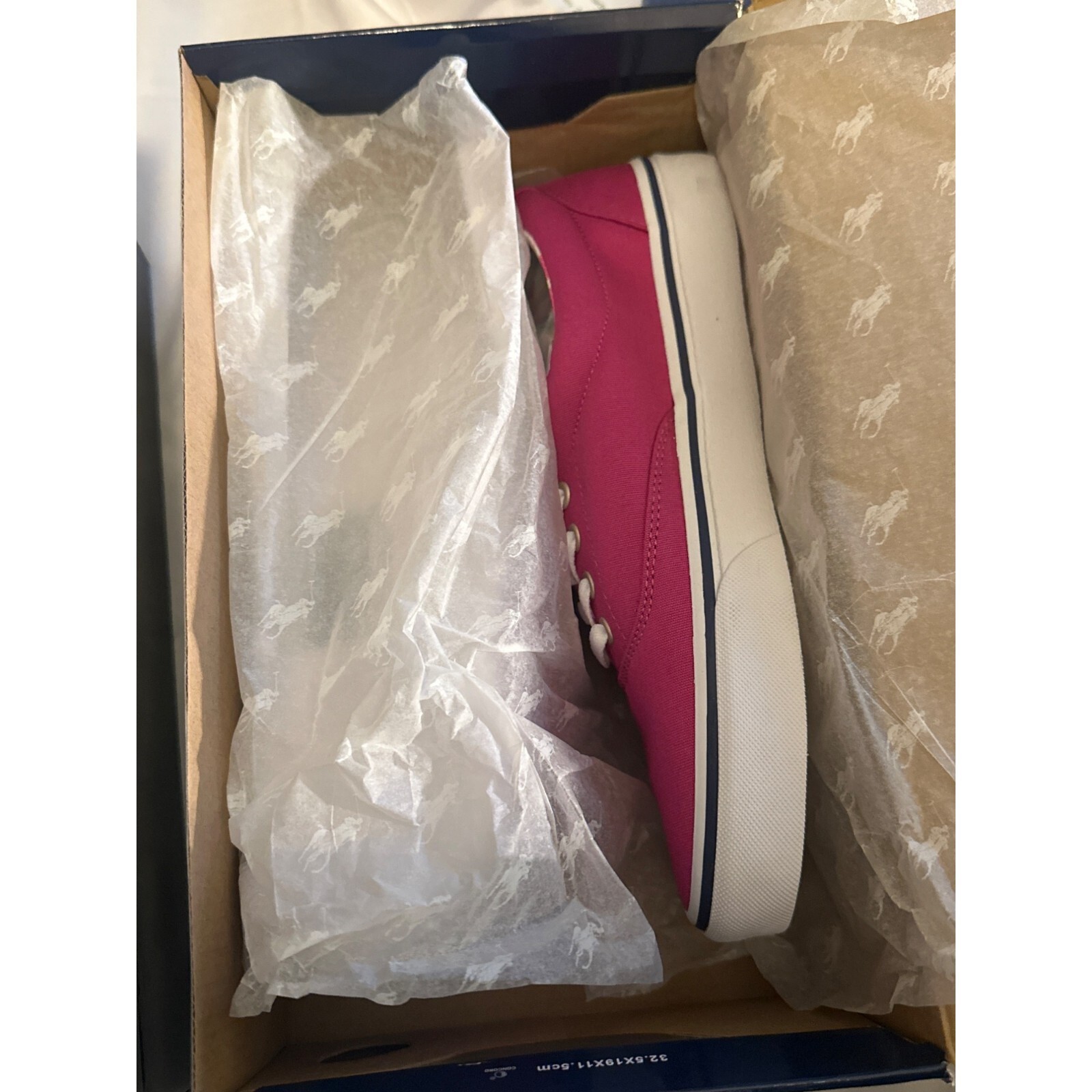 Polo Ralph Lauren Keaton Pony Sneaker (rosa vivo marino chiaro) uomo taglia 9 nuova con scatola