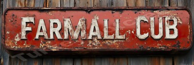 Farmall Cub Rustic Look Metal Sign 2 Sizes to Choose From e37