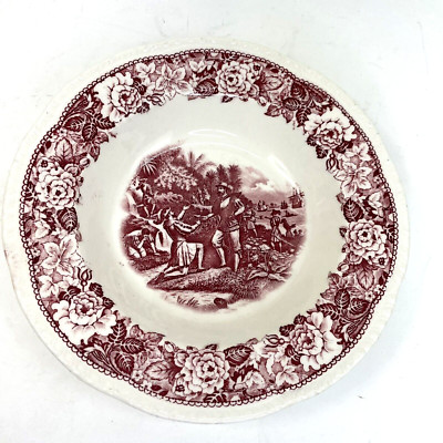 Homer Laughlin 8  Soup Bowl  Ponce De Leon Discovers Florida 1512 