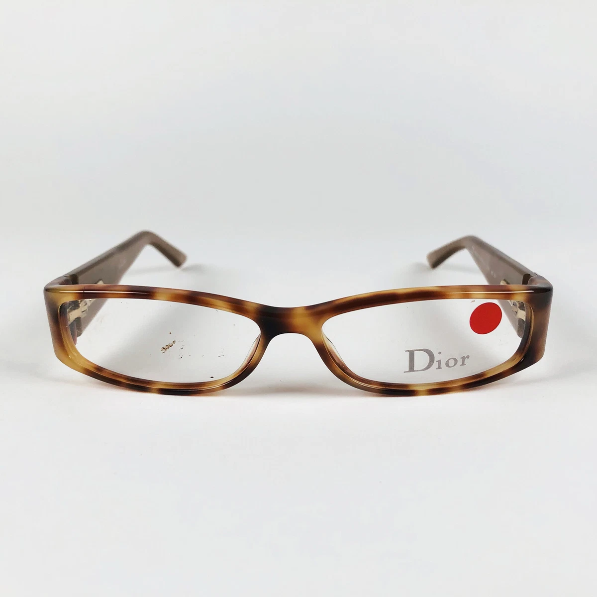 CHRISTIAN DIOR eyeglasses TORTOISE RECTANGLE glasses frame MOD