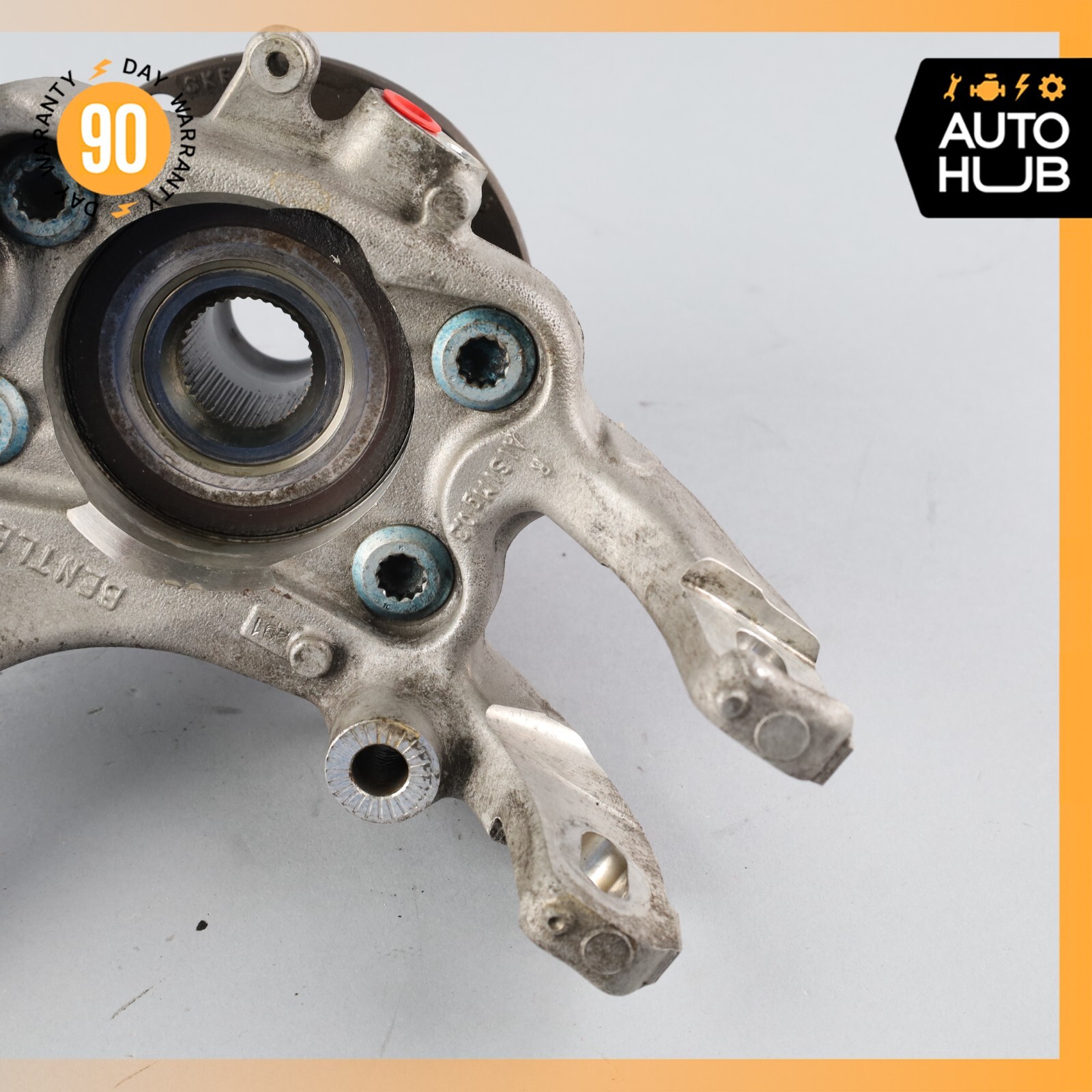 07-11 Bentley Continental GTC Rear Right Side Spindle Knuckle Hub OEM 63k