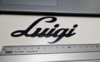 Luigi Schriftzug Logo Emblem  Wetterfest  Sticker Aufkleber Italien Tuning  - Bild 1 von 4