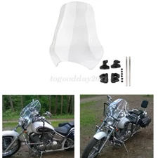 Motorcycle Windshield Windscreen 7/8" & 1" Handlebar Mount Hardware For Harley