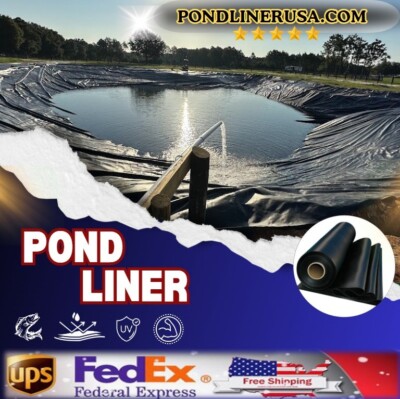HDRPE Liner 6x30 Ft   Inslat 30 Mill Backyard Pond Protection,Free Delivery!