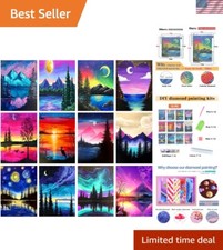 12 Pack Diamond Painting Kits for Adults 5D Diamond Art Kit Paint by Number f...
