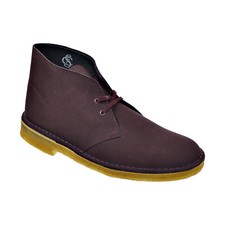 Clarks Stivali Desert Uomo Vino Scamosciato 26111465
