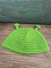 Sherk Crochet Hat Toddler 2-6 Yrs Old Handmade Acrylic Yarn Unisex