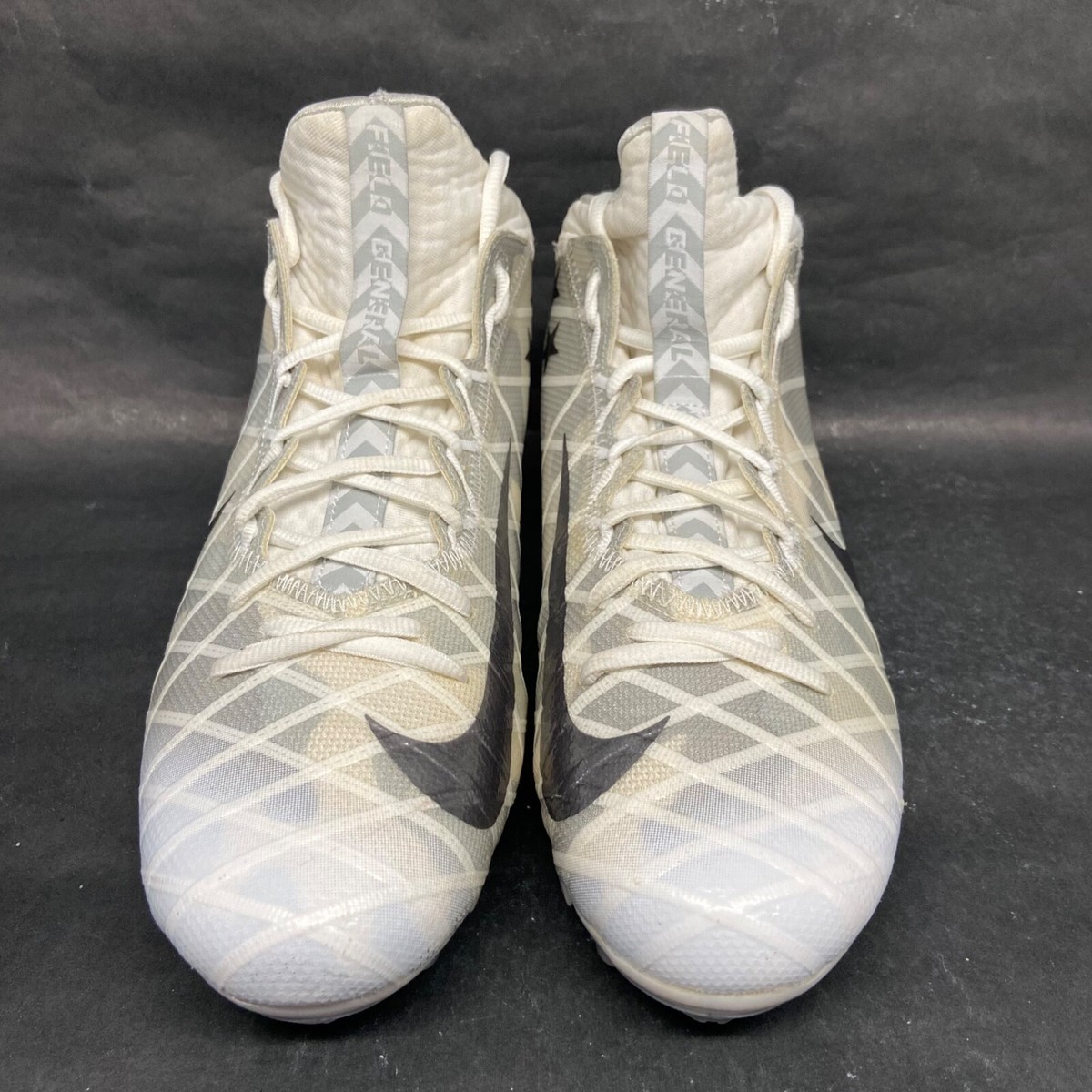 Nike Field General Elite TD Mid Football Cleats White/Grey 