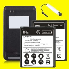 2x 2850mAh Extended Slim Battery Rapid Charger Stylus f Samsung Galaxy J2 S260DL