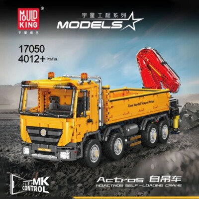 Mould King 17050 Actros Selbstladekran mit Motor mit 4012 Teilen