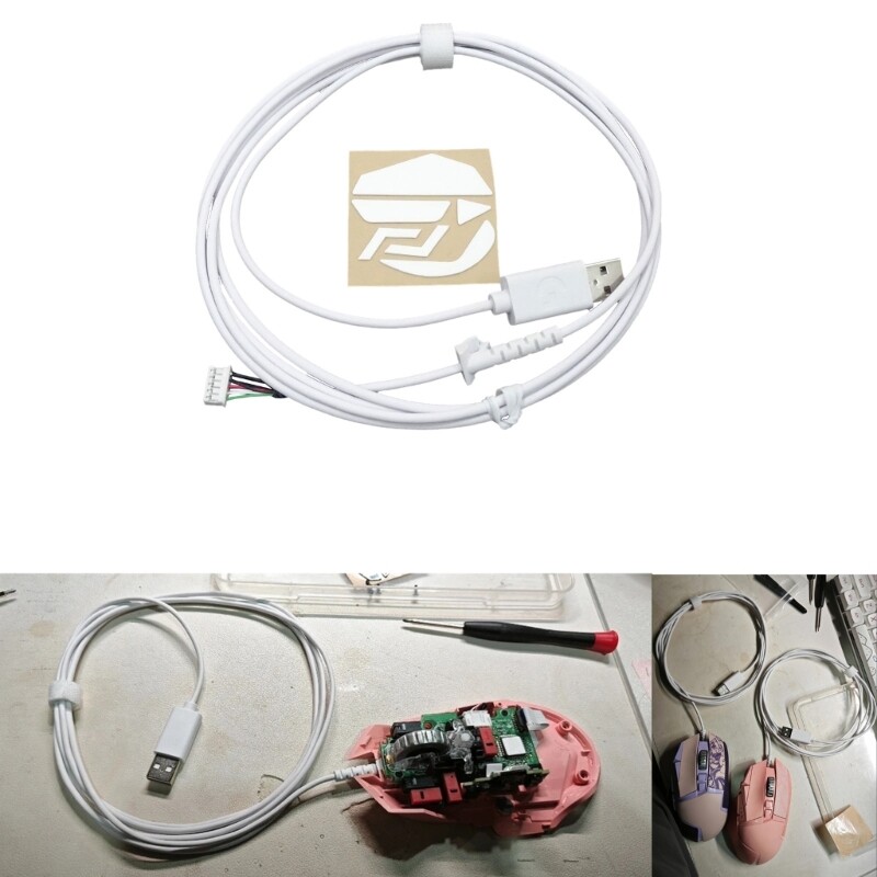 Durable USB Cable and Replacement Feet Kit for G502 Gaming Mouse
