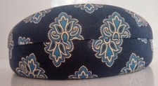 Vera Bradley Blue Finial Print Glasses Case Hard Clamshell