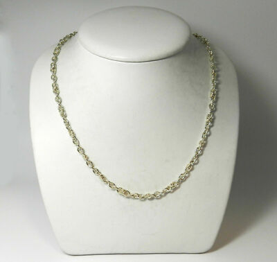 Ausgefallene massive Sterling Silber Glieder Handarbeit in Italien 27,5 Gramm Kette Neu im Karton #SN195