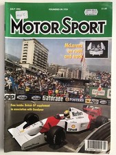 Collectable - Motor Sport Magazine - JULY 1992 -INCLUDES “British GP Supplement”