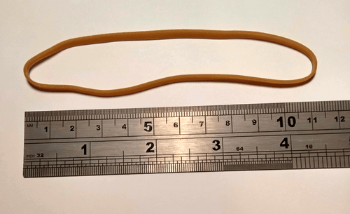 Size 36 Long Elastic Rubber Bands - 127mm x 3.2mm - Strong Reusable 5" - Picture 3 of 5