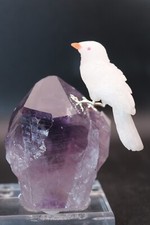 Peter Muller Hand Carved Quartz Dove on Ameth...