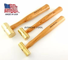 Grace Gunsmith Brass Hammer Set 3pc 4 8 & 16oz Gun Care Machinist Made in USA