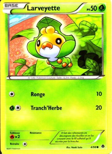carte Pokémon 04/98 Larveyette 50 PV Pouvoirs Emergents NEUF FR - Photo 1/1