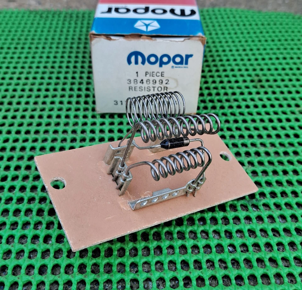 Autocaravana Dodge B100 200 300 1978 furgoneta nueva MoPar aire acondicionado ventilador resistencia motor Foto 2 de 2