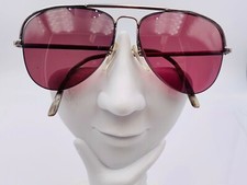 Vintage Logo Paris 025 Gold Metal Pilot Sunglasses France FRAMES ONLY