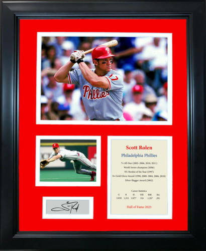 Framed Scott Rolen Facsimile Laser Engraved Auto Phillies 12"x15" Photo Collage - Picture 1 of 1