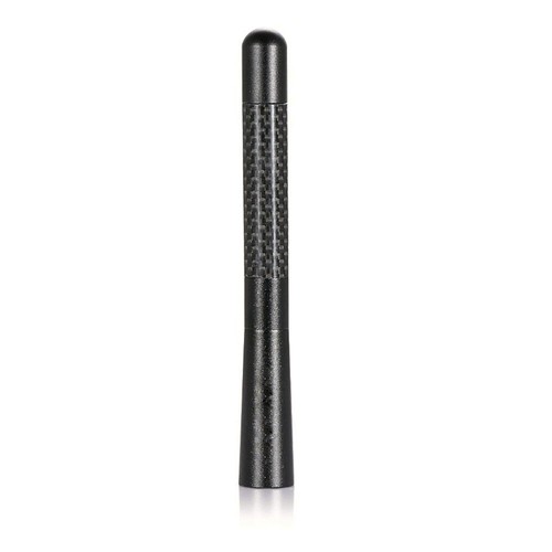 4.7" Car Antenna Carbon Fiber Radio FM Antena Black Kit Universal Screw USA HotN - Picture 11 of 13