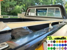 C10 Chevy Long Short Square Body70s' Solid Colors Bed Rail Sticker Decal Kit X 2