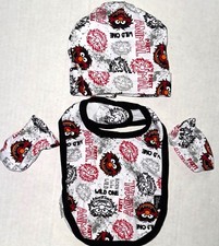 DISNEY 3 piece set black/white/red/ ANIMAL character motif size NEWBORN