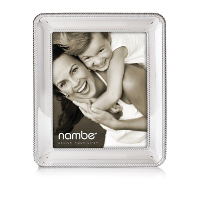 Nambe Braid Collection Picture Frame - Holds One 8'' x 10'' Photo - Silver