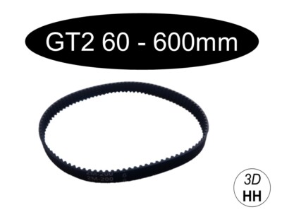 GT2 6mm geschloßener Zahnriemen je nach (Wahl 50- 752mm) 2GT GT-2 SOFORTVERSAND