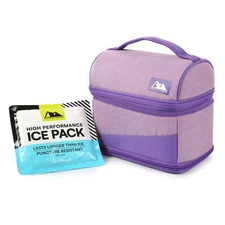 Zone Expandable Lunch Box with Ice Pack, Lavender