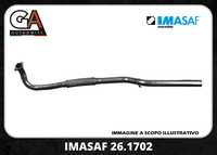 Vorderes Abgasrohr Fiat Uno 146 1.4 TD Imasaf 261702