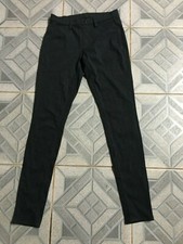 Women's Uniqlo Slacks Casual Dress Pants Trousers Heather Dark Grey Size S 26 27