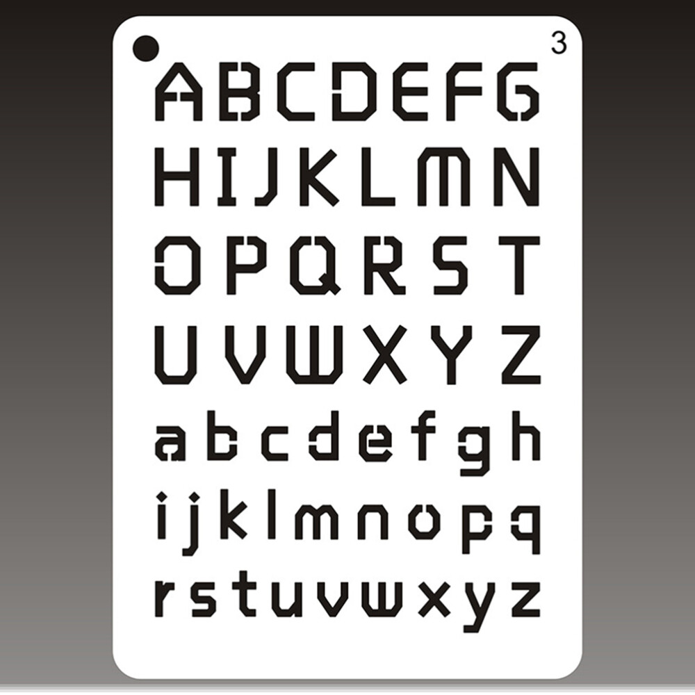 8 PCS M Drawing Stencils Alphabet Numbers Template Letter Painting eBay