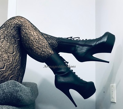 pleaser victorian boots