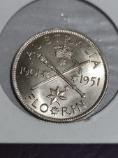 Australian 1951 FEDERATION  FLORIN 1901-1951 CH UNC