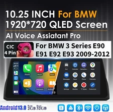 10.25" Car Stereo Radio GPS Head Unit Car Play SWC For BMW E90 E91 E92 E93 CIC