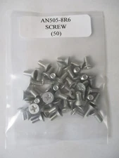 AN505-8R6 Flat Countersunk Screw 8-32 x 3/8" Phillips Steel - Lot of 50