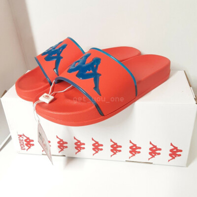 Kappa Authentic Aqua 1 Slides Slippers Red Azure Mens Unisex  display picture 2