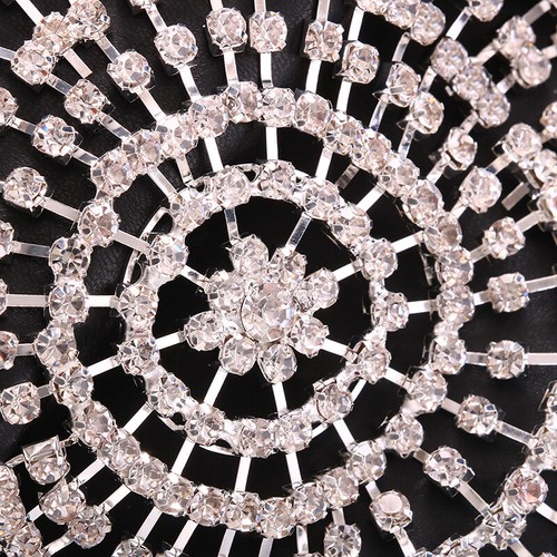 Punk Rhinestone Fringed Hair Chain Headband Crystal Bridal Headwear Headpiece - Picture 34 of 45