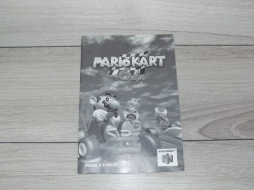 Mario Kart 64 N64 Manual Only Instructions Booklet - Photo 1 sur 3