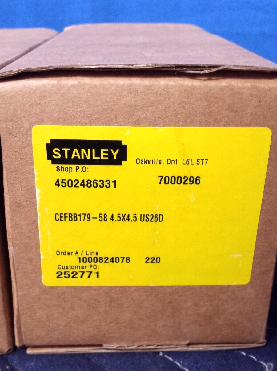 Stanley Cefbb17958 5" .5" Us26d Satin Chrome 8 Wire Electric Hinge CTSA for sale online eBay