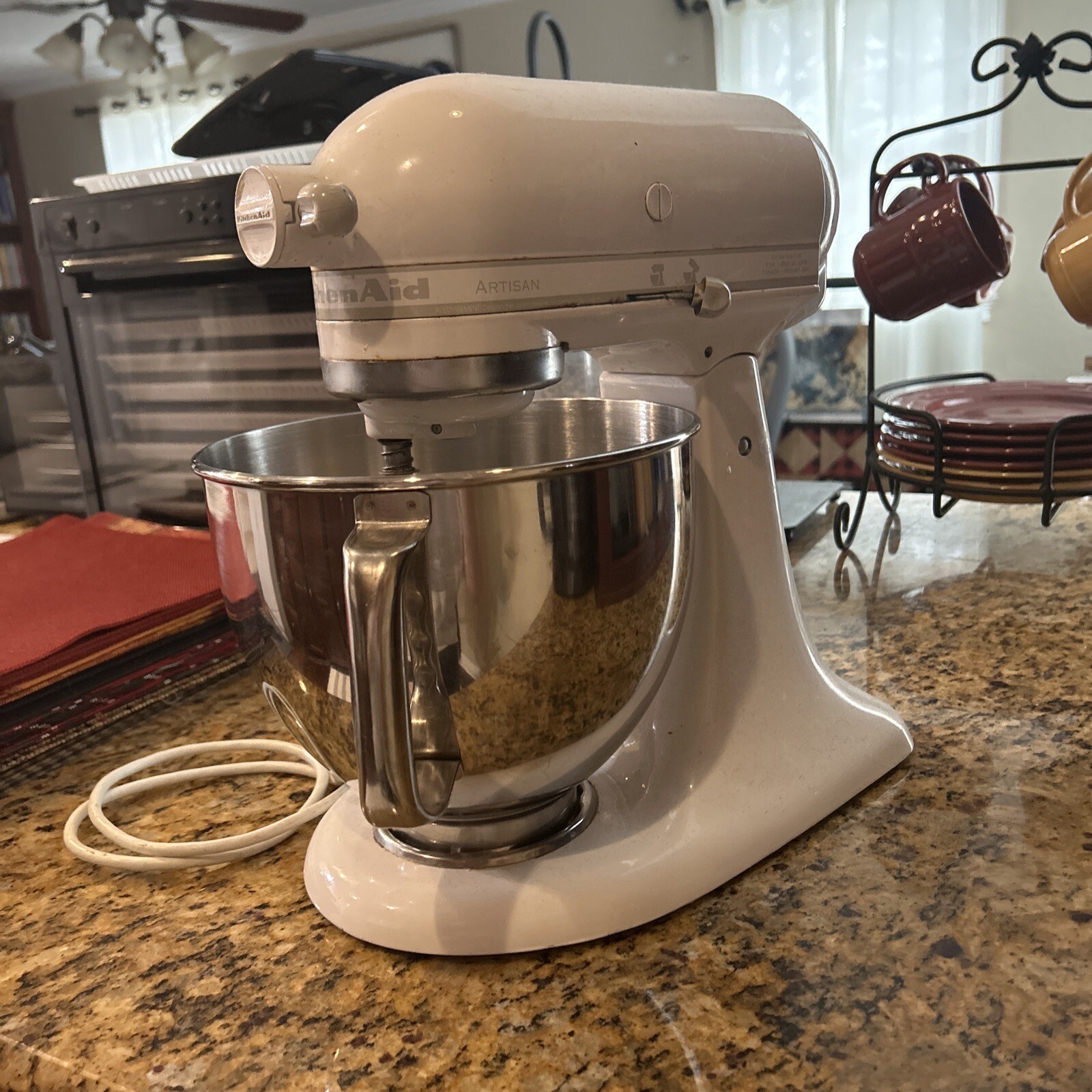 KitchenAid 5 Quart Artisan Stand Mixer KSM150PSWH White 50946873022