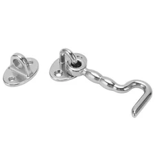 Heavy-Duty Stainless Steel Cabin Door Hook Marine Hook & Eye for Boats & RVs