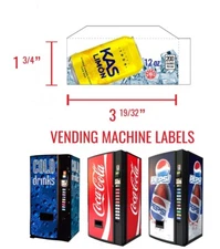 (1) Vending Machine Label - Materva Kas Limon - 12 oz - Flavor Strip